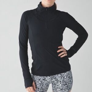 Lululemon Sunaway Runaway 1/2 Zip Black 6